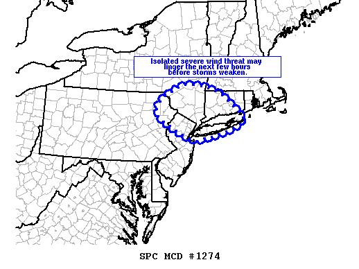 Mesoscale Discussion 1274