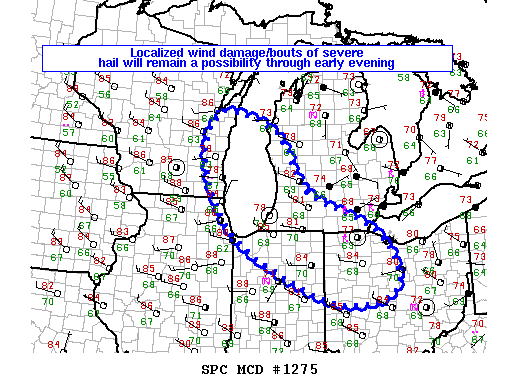 Mesoscale Discussion 1275