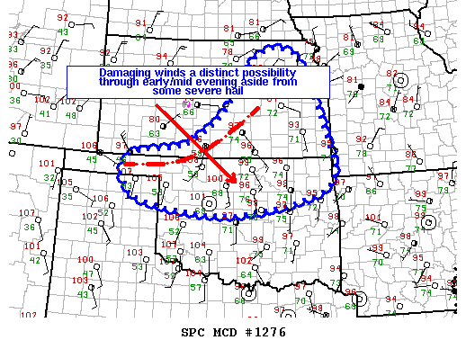 Mesoscale Discussion 1276