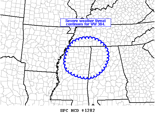 Mesoscale Discussion 1282