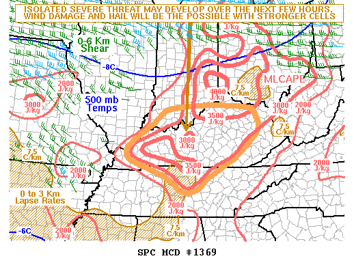 Mesoscale Discussion 1369