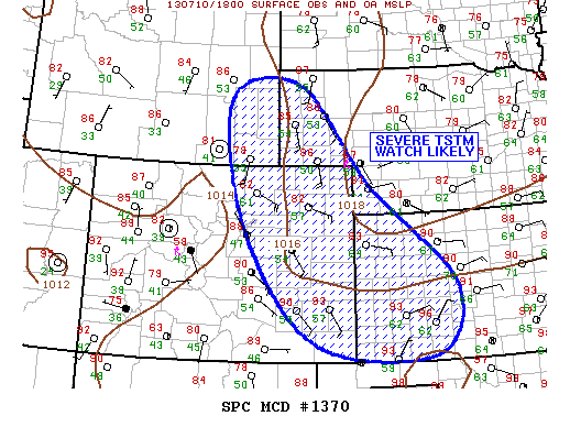 Mesoscale Discussion 1370