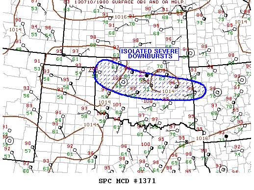 Mesoscale Discussion 1371