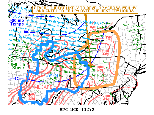 Mesoscale Discussion 1372