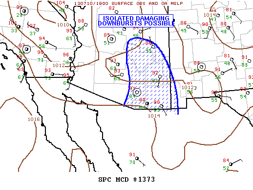 Mesoscale Discussion 1373