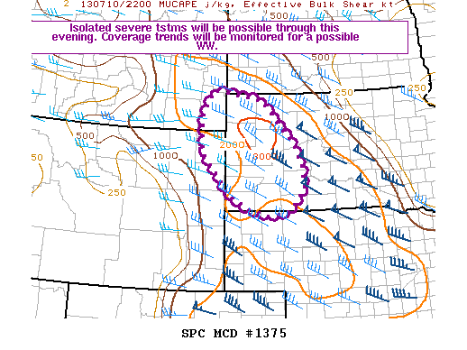 Mesoscale Discussion 1375