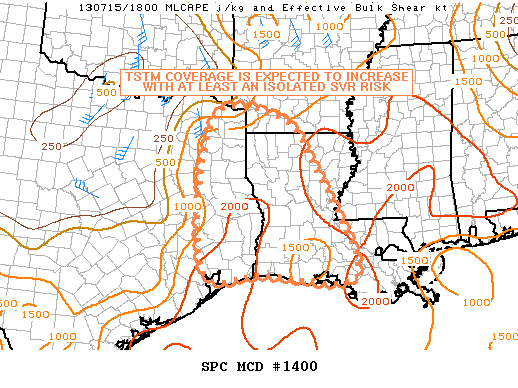 Mesoscale Discussion 1400