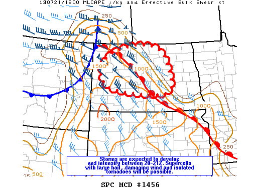 Mesoscale Discussion 1456