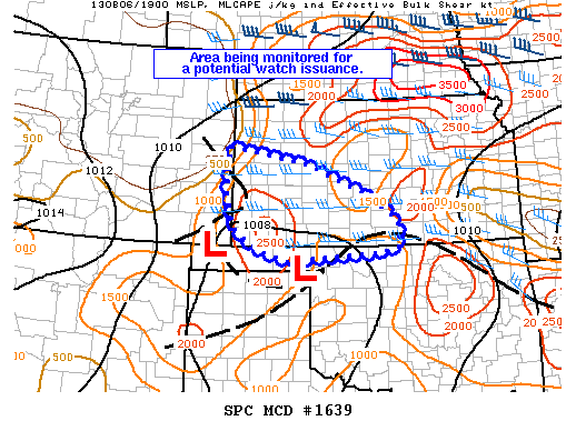 Mesoscale Discussion 1639