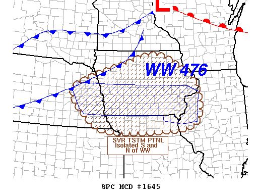 Mesoscale Discussion 1645