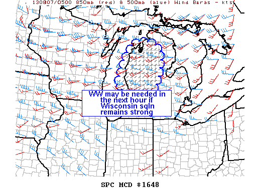 Mesoscale Discussion 1648