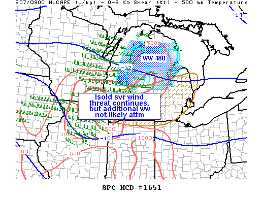 Mesoscale Discussion 1651