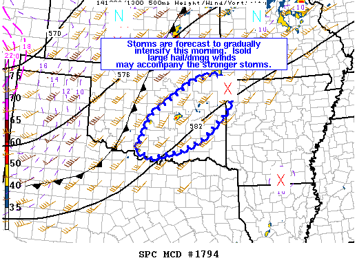 Mesoscale Discussion 1794