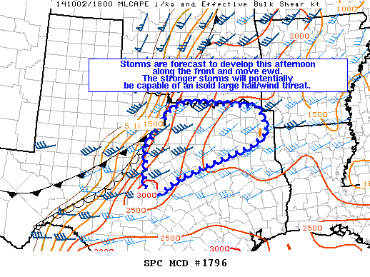 Mesoscale Discussion 1796