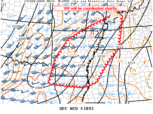 Mesoscale Discussion 1801