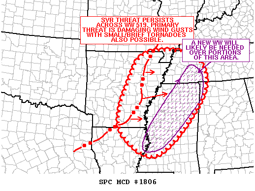 Mesoscale Discussion 1806