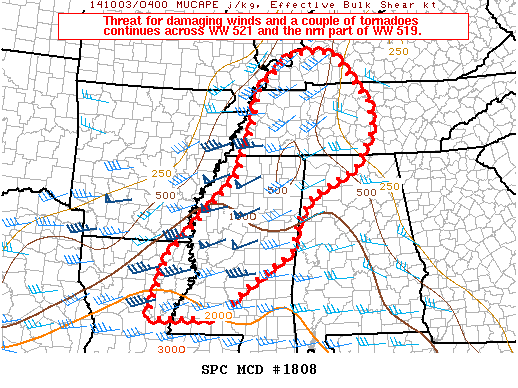 Mesoscale Discussion 1808