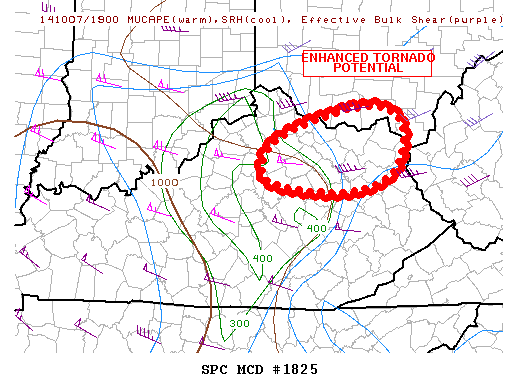 Mesoscale Discussion 1825