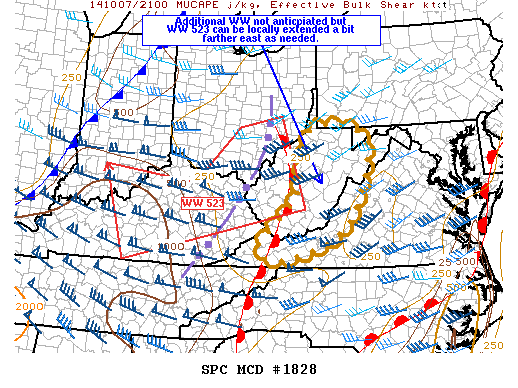 Mesoscale Discussion 1828