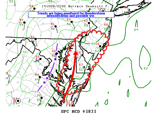 Mesoscale Discussion 1831