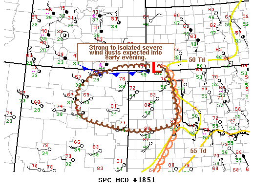 Mesoscale Discussion 1851