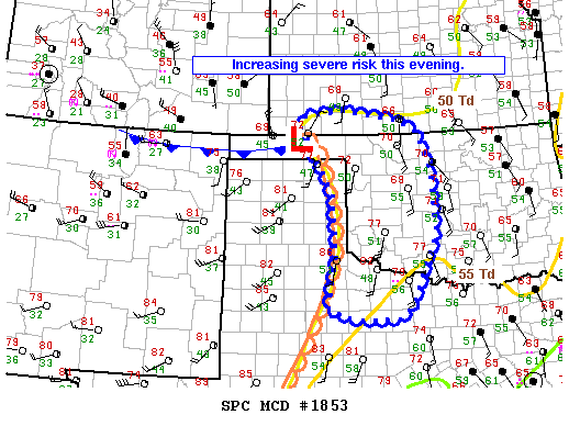Mesoscale Discussion 1853