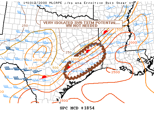 Mesoscale Discussion 1854