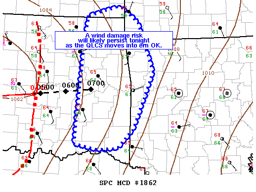 Mesoscale Discussion 1862