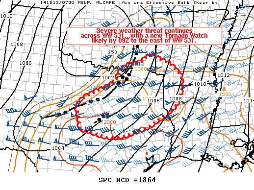 Mesoscale Discussion 1864