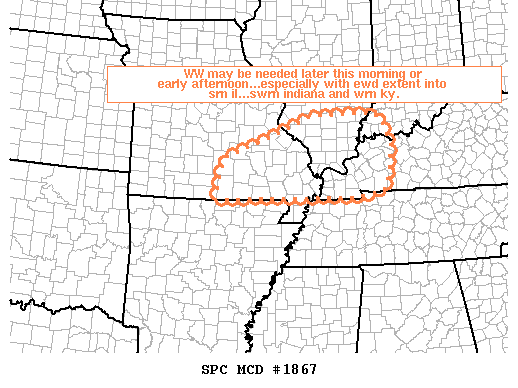 Mesoscale Discussion 1867