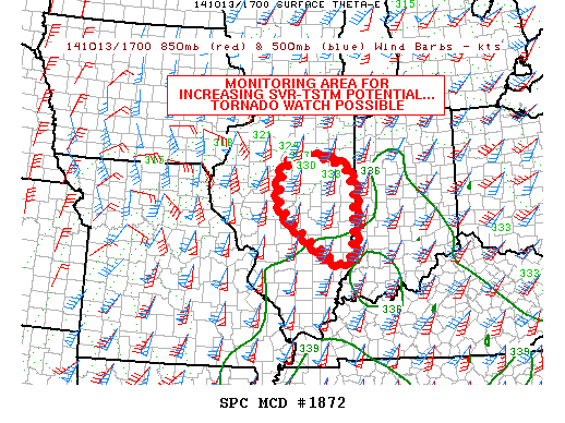 Mesoscale Discussion 1872
