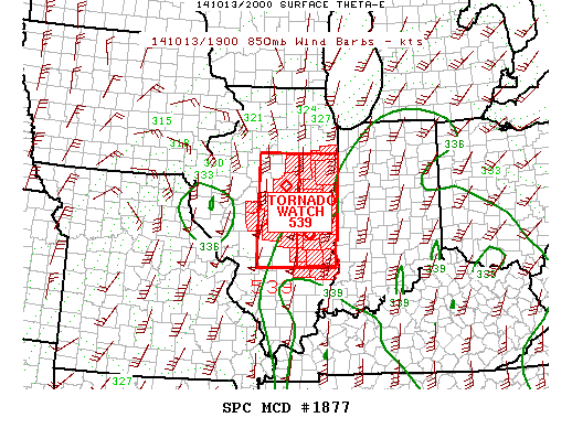 Mesoscale Discussion 1877