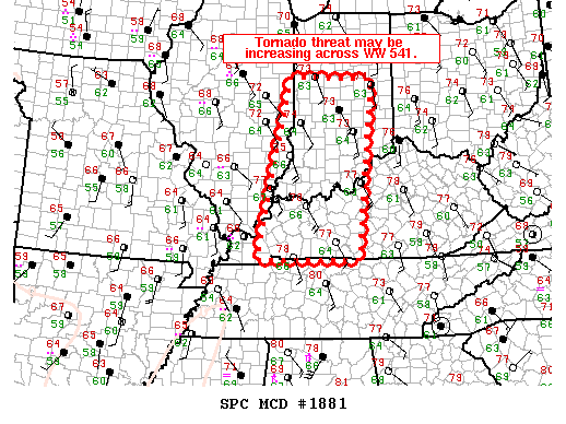 Mesoscale Discussion 1881