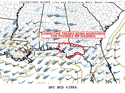 Mesoscale Discussion 1986