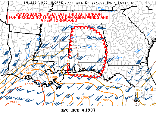 Mesoscale Discussion 1987