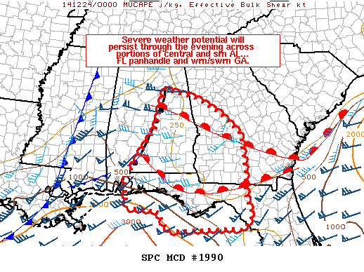 Mesoscale Discussion 1990