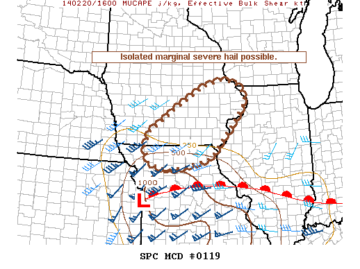 Mesoscale Discussion 119
