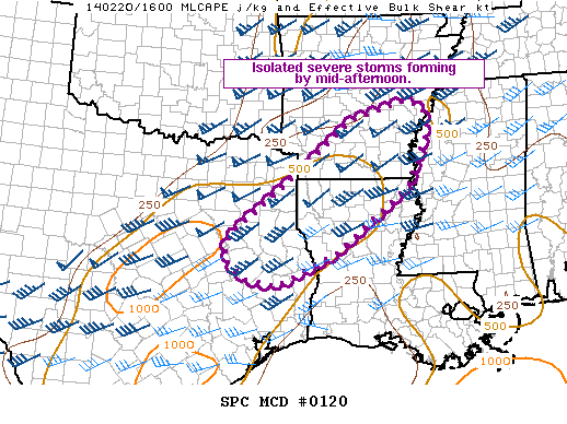 Mesoscale Discussion 120