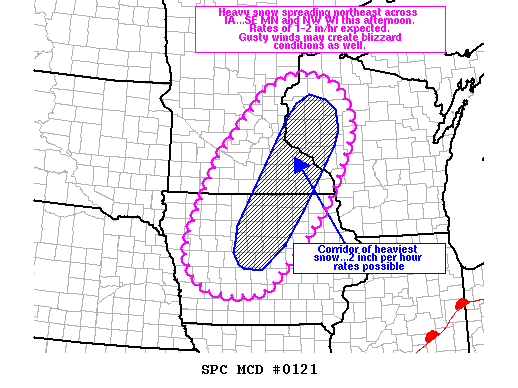 Mesoscale Discussion 121