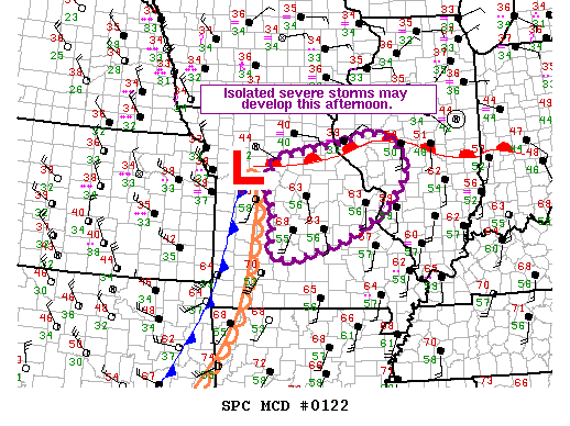 Mesoscale Discussion 122