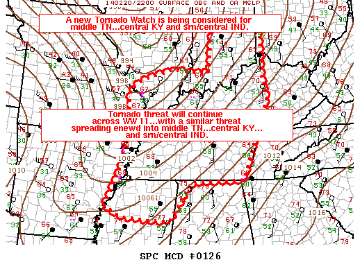 Mesoscale Discussion 126