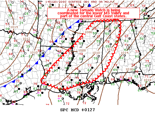 Mesoscale Discussion 127