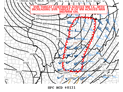 Mesoscale Discussion 131