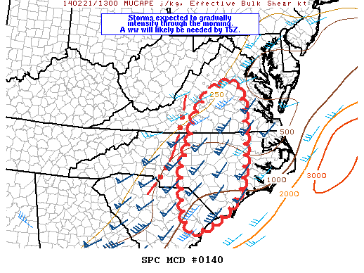 Mesoscale Discussion 140