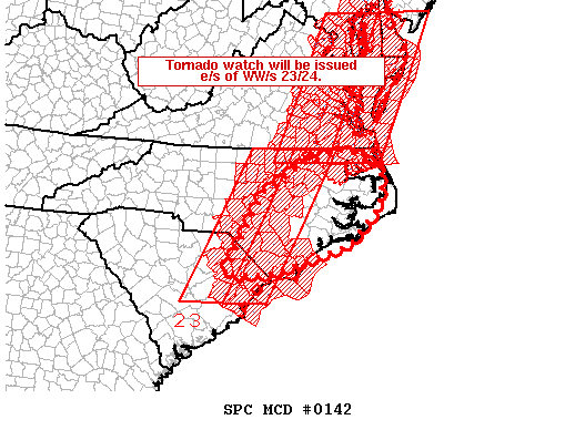 Mesoscale Discussion 142