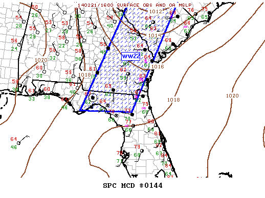 Mesoscale Discussion 144