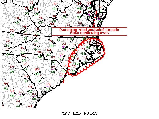 Mesoscale Discussion 145