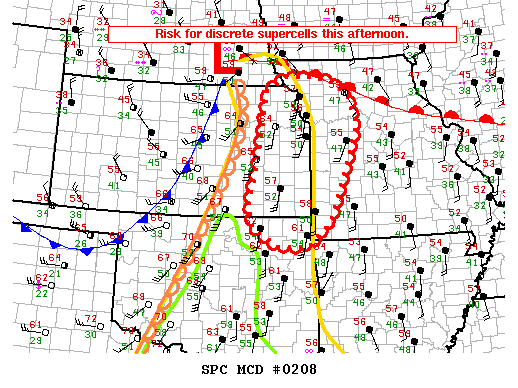 Mesoscale Discussion 208