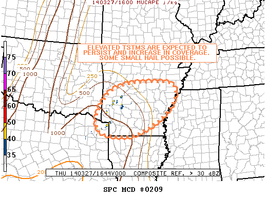 Mesoscale Discussion 209