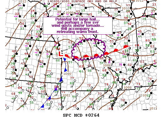 Mesoscale Discussion 264